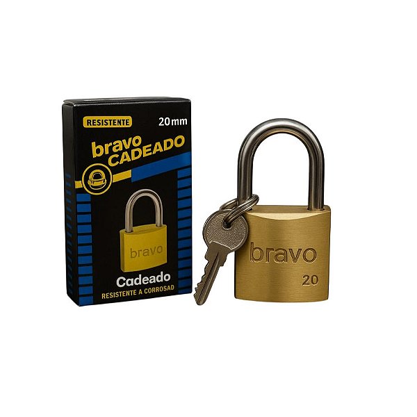 CADEADO BRAVO EMB/CX 20MM