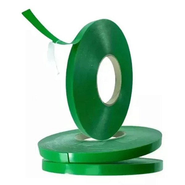 FITA ADESIVA DUPLA-FACE DE PLASTICO ACRILICO 20MT 12MM BOM-1307