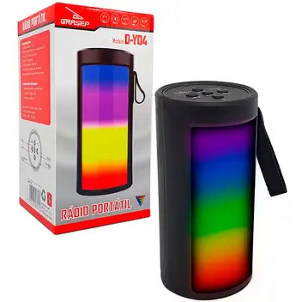 CAIXA PORTATIL SOM BLUETOOTH USB D-Y04Pro