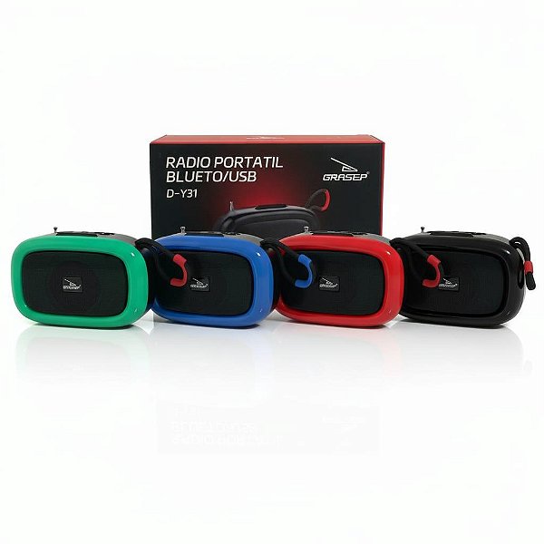 CAIXA PORTATIL SOM BLUETOOTH USB D-Y31