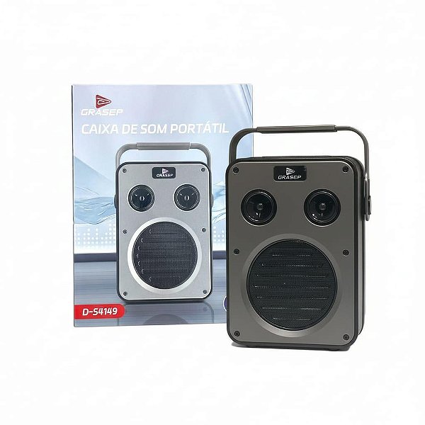 CAIXA PORTATIL SOM BLUETOOTH USB  D-S4149