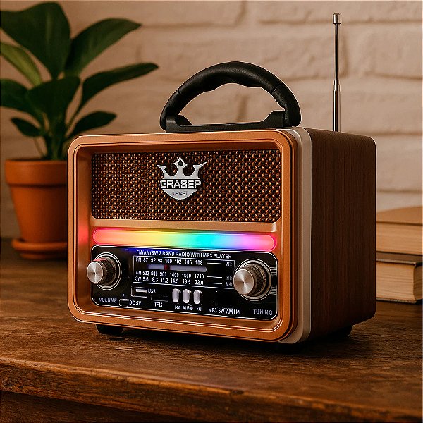 RADIO PORTATIL SOM BLUETOOTH USB D-F14BT