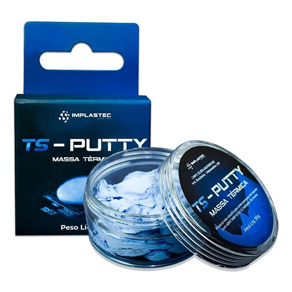 MASSA TERMICA TS PUTTY AZUL 50G - IMPLASTEC