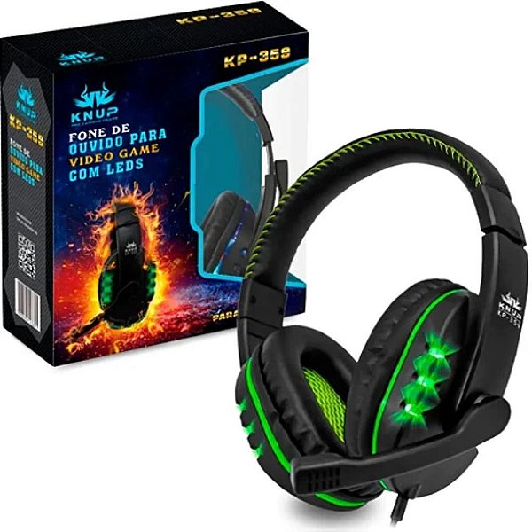 FONE DE OUVIDO HEADSET GAMER P2 DE 3.5MM - KP-359