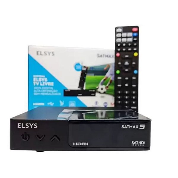 RECEPTOR SINAL TV LIVRE ELSYS SATMAX 5 ETRS70