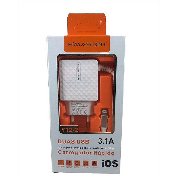 CARREGADOR PARA CELULAR REF:Y12-2