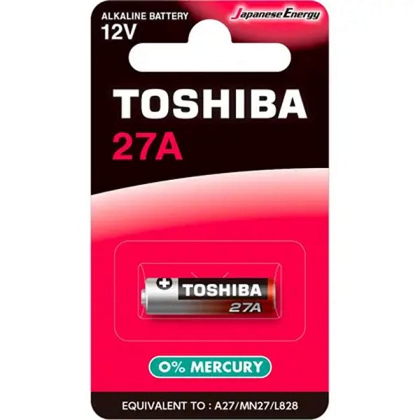 PILHA ALCALINA 12V 27A TOSHIBA C (CAR/1)