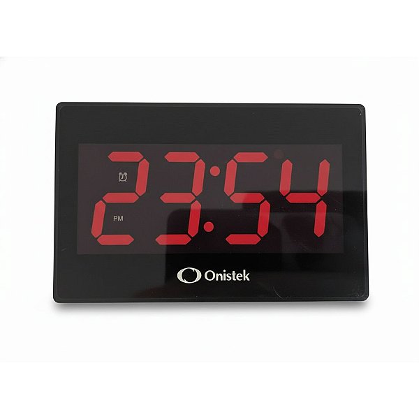 RELOGIO DIGITAL LED COM REMOTO 5Vdc/2A FUNCAO CALENDARIO E ALARME ON-RP409