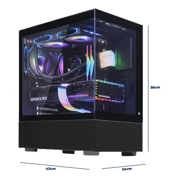GABINETE GAMER RGB ATX/M-ATX/ITX D-ATX18