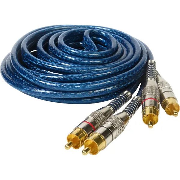 CABO COM CONECTOR DE AUDIO 2RCA PARA 2RCA - 5M  MCB-047