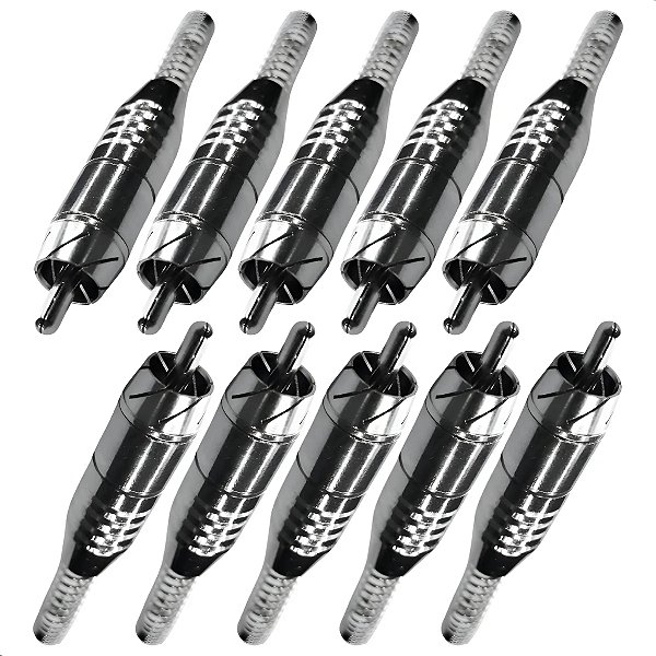 PLUG RCA NIQUEL COM MOLA PGRC0024