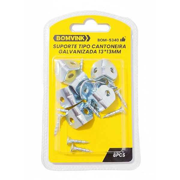 SUPORTE METALICO TIPO CANTONEIRA BOM-5340