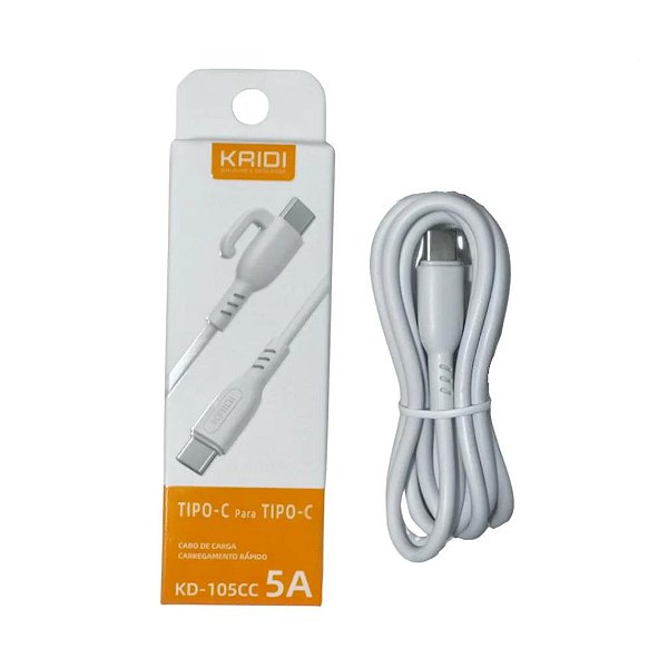 CABO DE DADOS MICRO USB-C PARA TIPO-C 3A 1 MT KAIDI KD-105CC