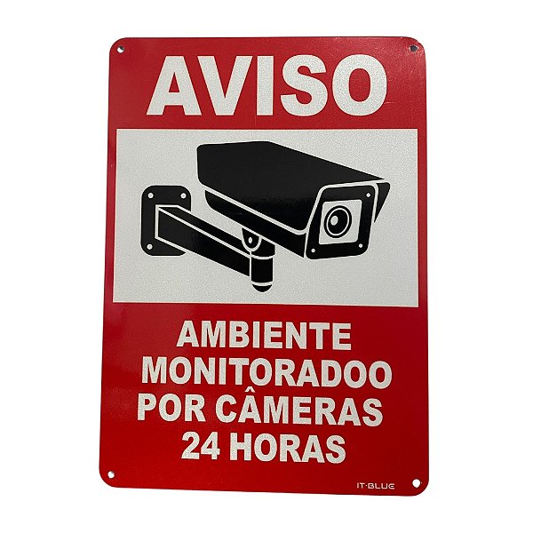 PLACA SINALIZADORA (AREA MONITORADA) SC1255