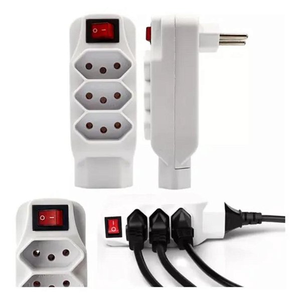 TOMADA UNIVERSAL COM BOTÃO REF MO-SY04