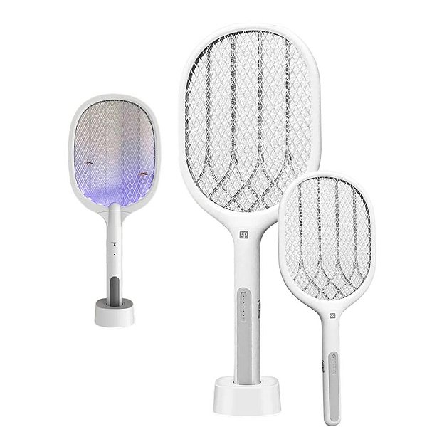 RAQUETE ELETRICA MATA MOSQUITO 5V 2000MAH TELA DIGITAL DP-834
