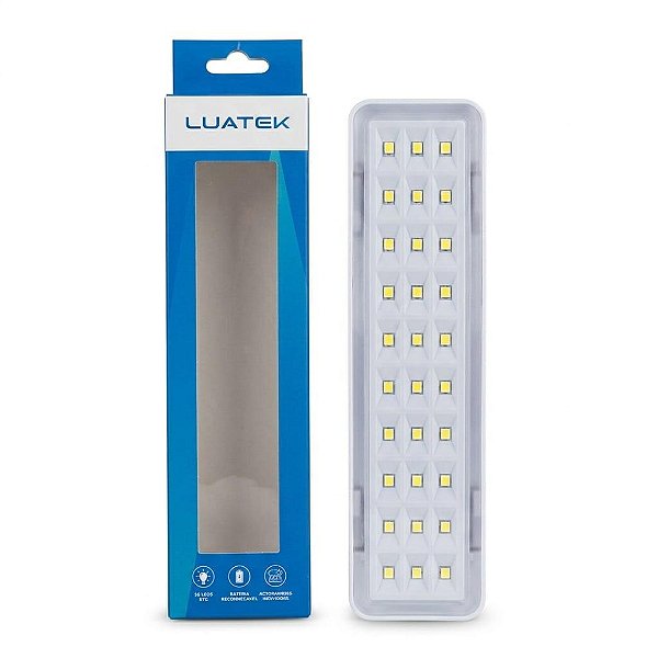 LUMINARIA DE LED RECARREGAVEL BATERIA LITIO 3,7V / 500MAH COM 30 LEDS LK-732