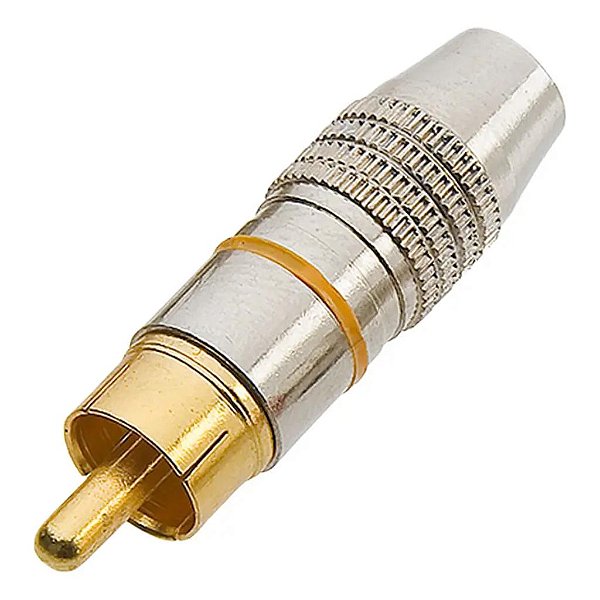 PLUG RCA PROFISSIONAL AMARELO PGRC0014