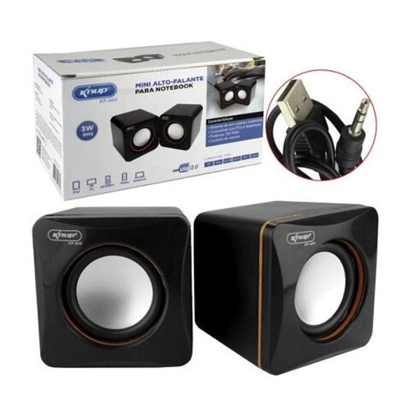 MINI CAIXA ACUSTICA APRESENTADAS EM PARES KP-600
