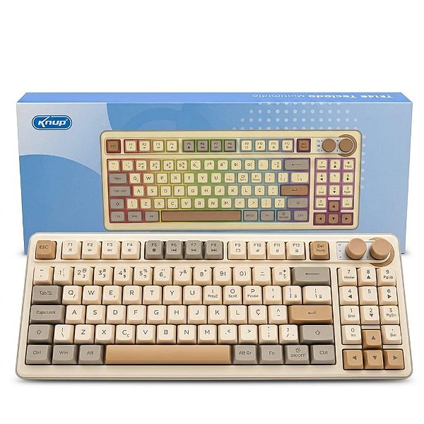 TECLADO USB TECLAS GRAVADAS A LASER PERFIL BAIXO KNUP - KP-TE146