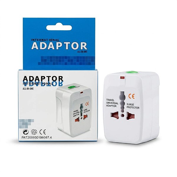 ADAPTADOR TOMADA UNIVERSAL PARA VIAGEM D-Y7-002
