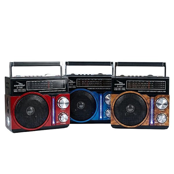 CAIXA SOM BLUETOOTH RADIO D-1602