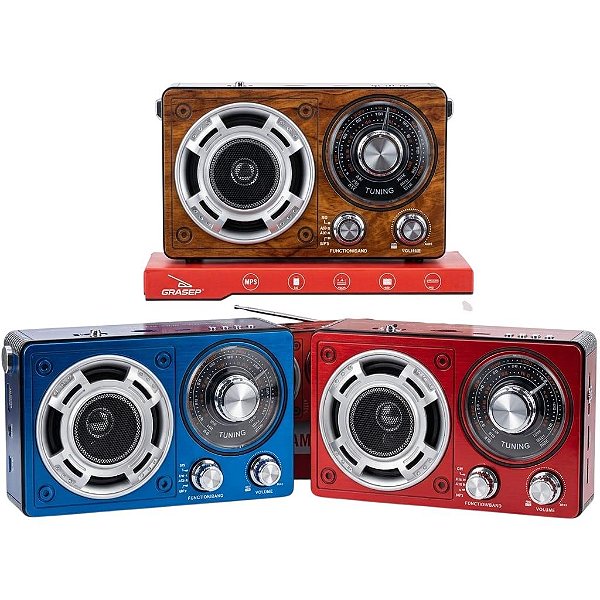 CAIXA SOM BLUETOOTH RADIO D-1605