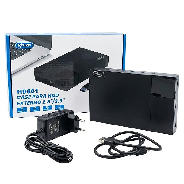CASE SATA PARA USB HD EXTERNO 2.5/3.5  KP-HD861