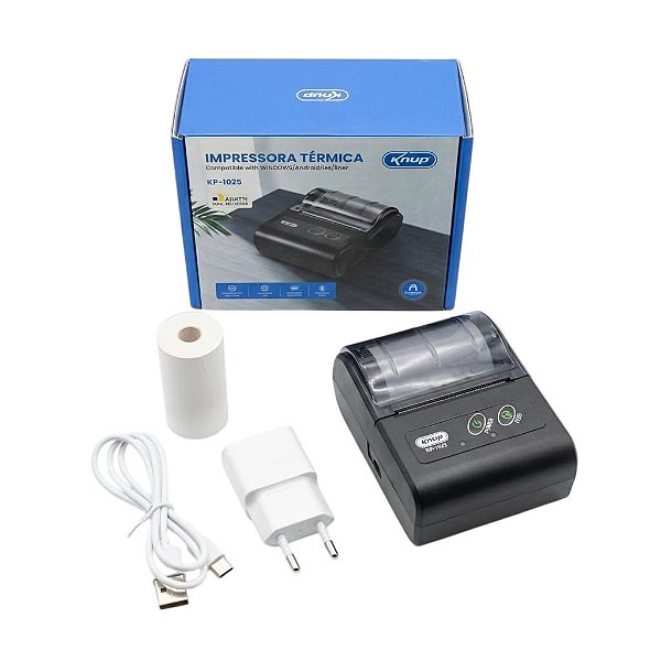 MINI IMPRESSORA TERMICA PORTATIL USB KP-1025