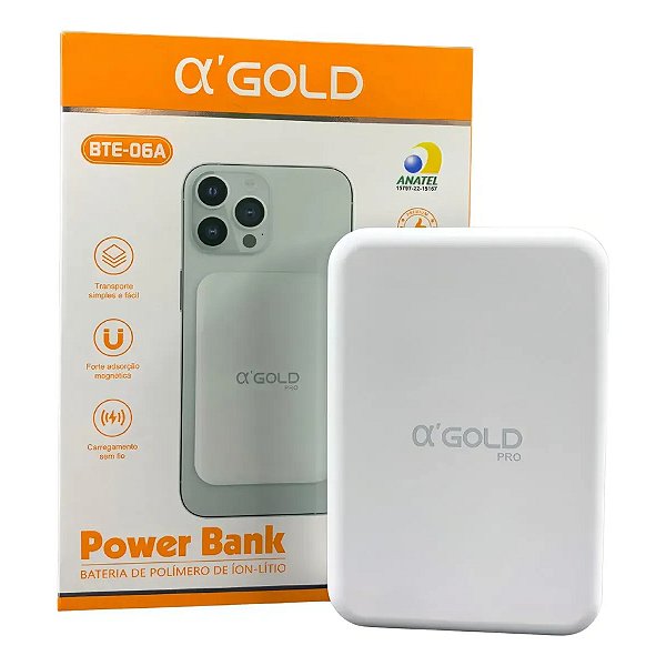 CARREGADOR PORTATIL SEM FIO POWER BANK 7.5W 5000mAh BTE-06A