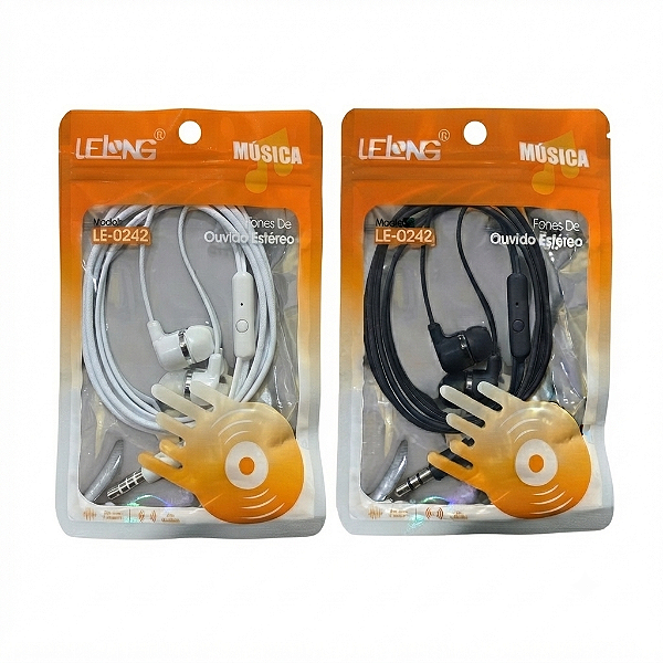 FONE DE OUVIDO ESTEREO LE-0242
