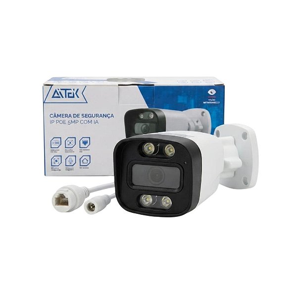 CAMERA IP POE BULLET 5.0MP 2K TAMANHO: 2.8MM AITEK SIGMA-SEG6150BP
