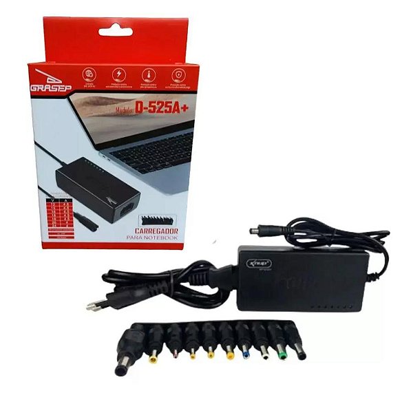 FONTE DE ALIMENTACAO PARA NOTEBOOK 12-24VDC 96W D-525A+