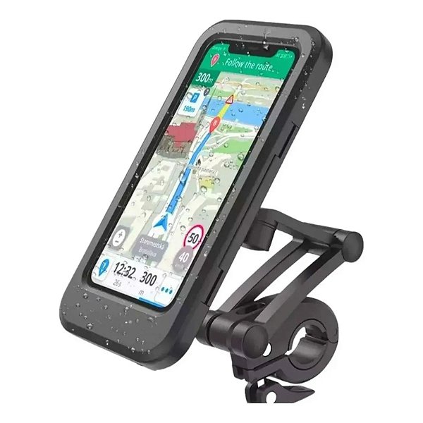 SUPORTE DE SMARTPHONE IMPERMEAVEL PARA BICICLETAS E MOTOS OBERON OR-SP15
