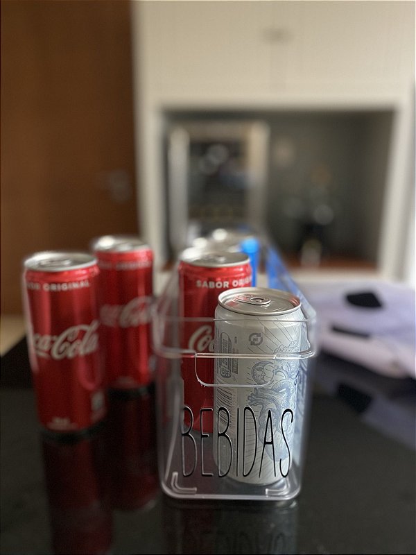 Organizador de geladeira bebidas