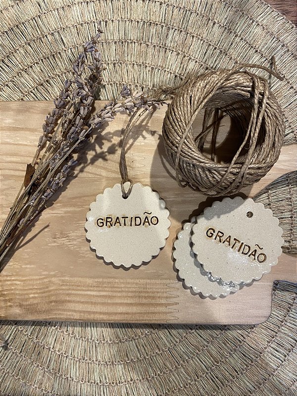 Gratidão em cerâmica