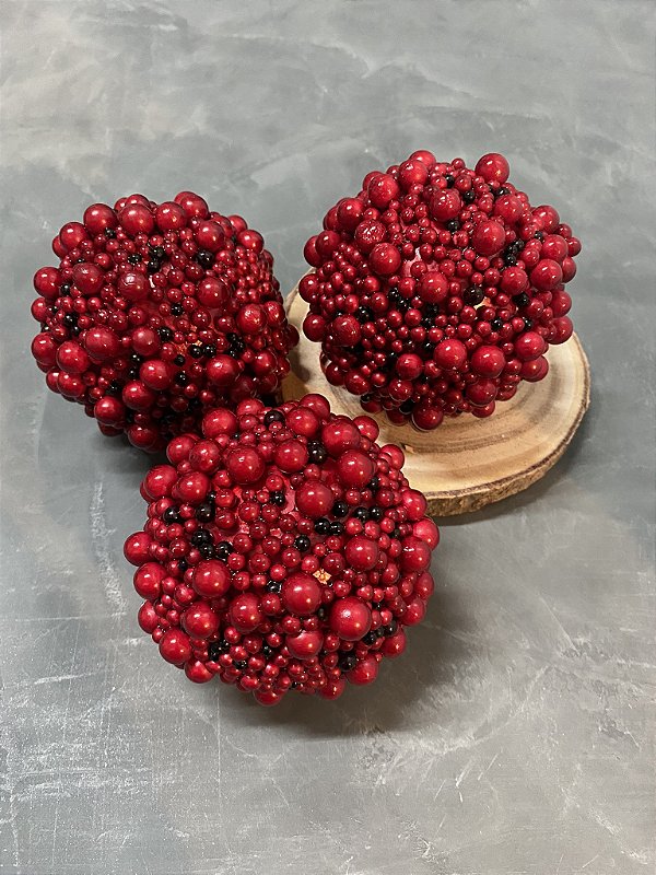 Jogo de bolas vermelho 10cm