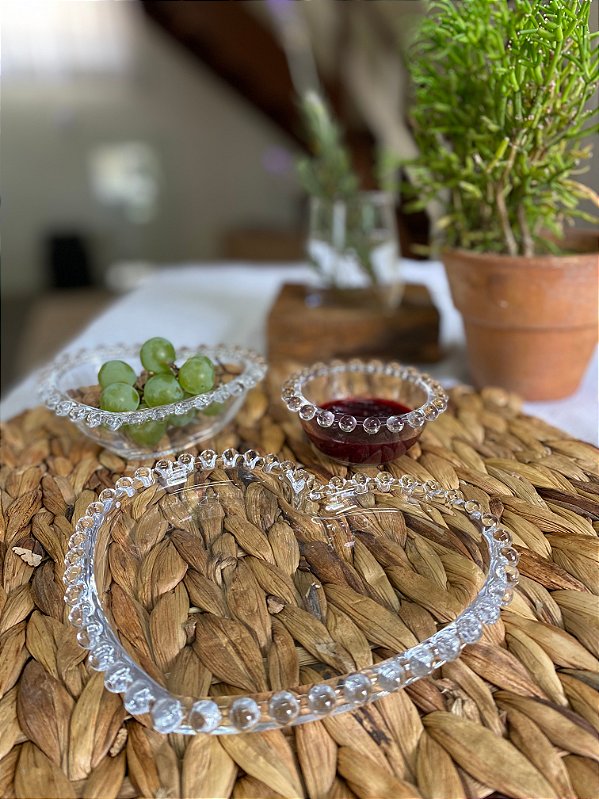 Prato de cristal pearl