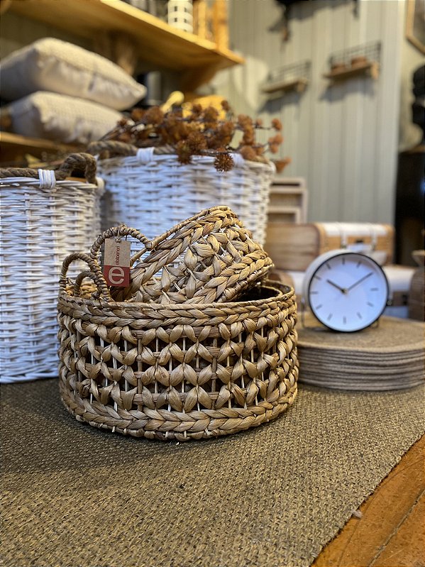 Cesta taboa alças G