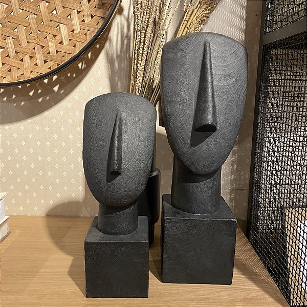 Escultura face preta G