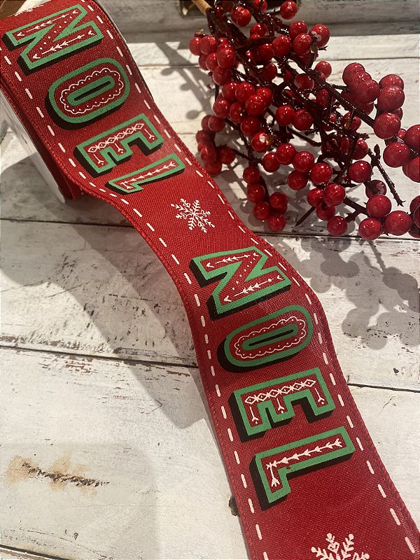Fita aramada vermelha noel