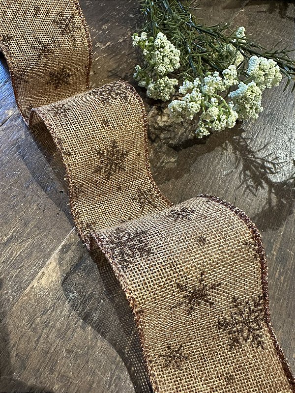 Fita cobre com flocos de neve