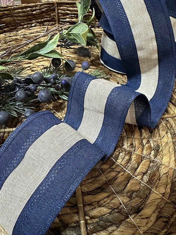 Fita azul/natural
