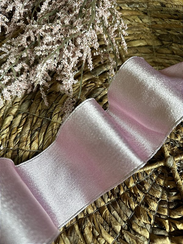 Fita rosa com prata