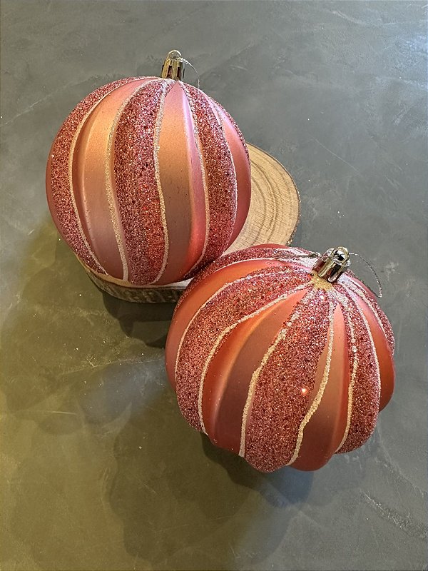 Jogo de bolas rosa e branco 10cm