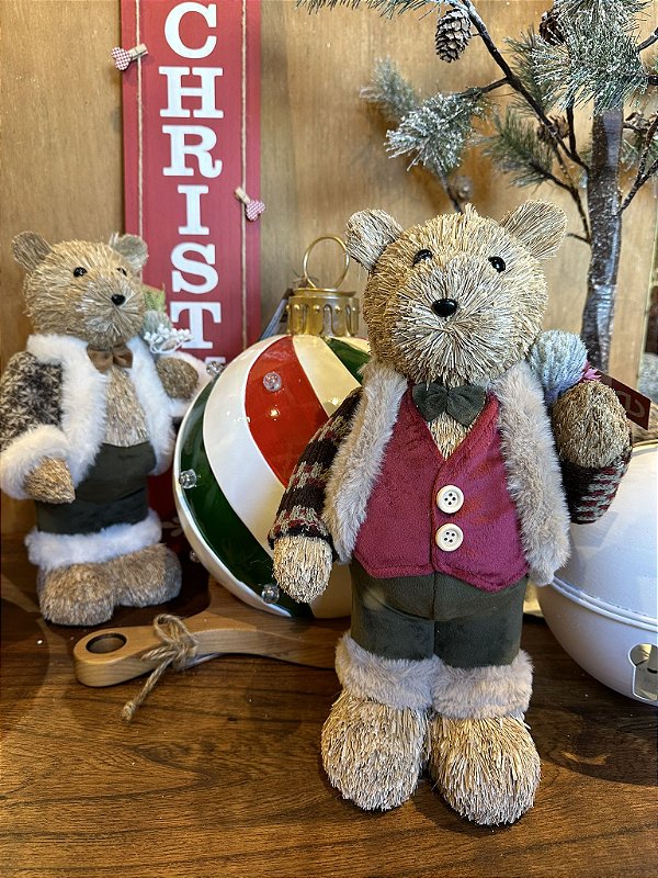 Urso natural  rosa