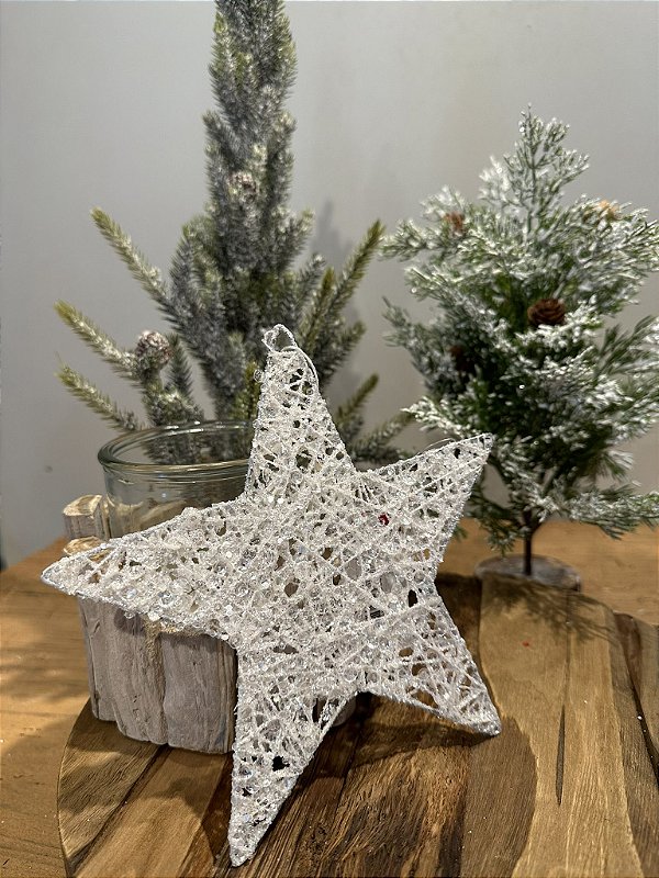 Estrela branca - 20cm