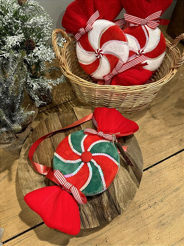 Bombom vermelho e verde