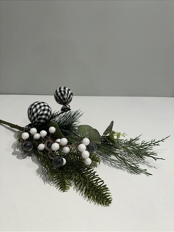 Galho preto e branco 45cm