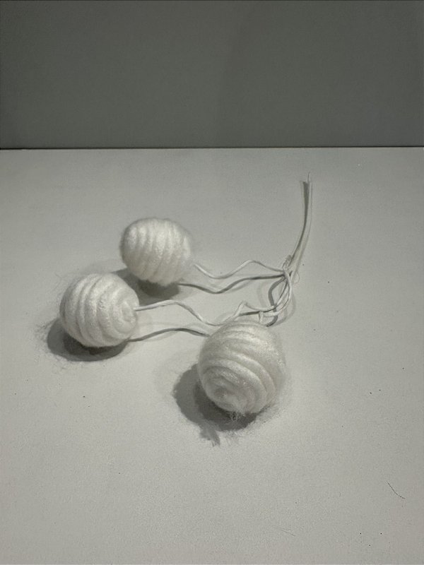 Galho decorativo branco